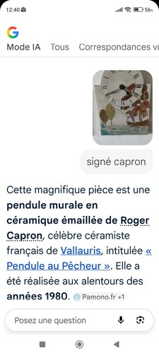 Capron pendule murale - capron,