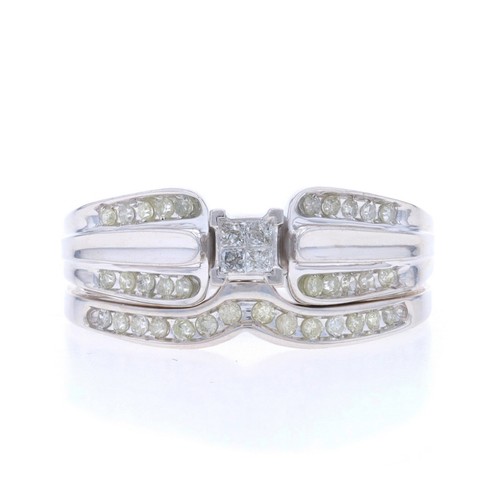 Blanc diamant bague de - or,