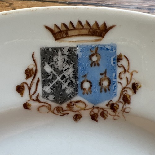 Assiette mariage armoiries - mariage,
