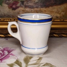 ANCIEN BRÛLOT EN PORCELAINE LISERÉ BLEU