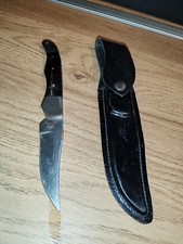 Ancien Vintage Knife Pradel 80 90’s Couteau Avec Son Étui Chasse A Sasir 