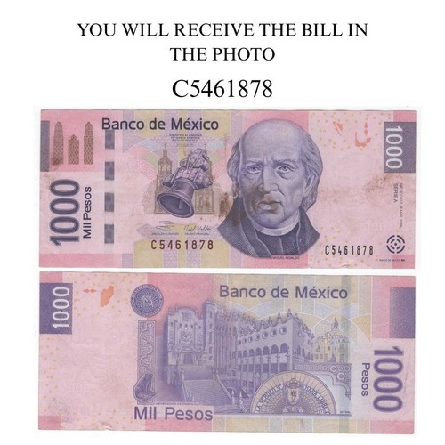 1000 pesos mexico bill - mexico,