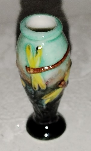 Fève vase libellule - fève, en
