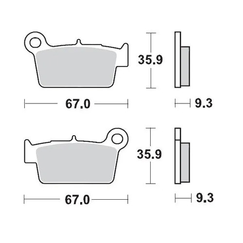 Plaquettes frein nitro - plaquettes,