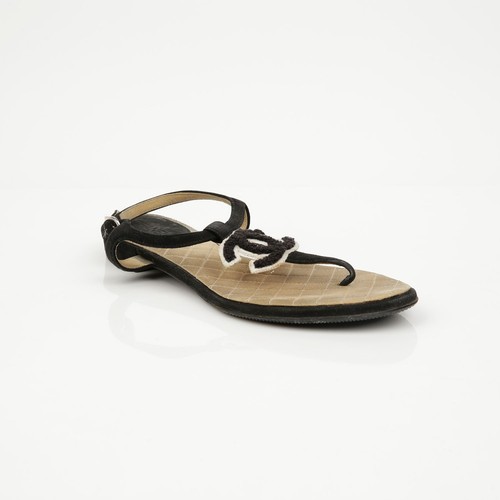 Chanel logo strap sandals - cc,