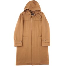 Lardini Tan Hooded Wool Duffle