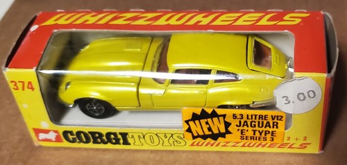Vintage corgi 374 jaguar e - vintage, #374