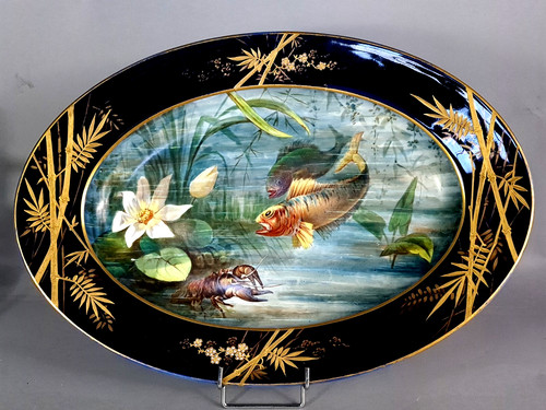Limoges ancien grand plat - limoges:,