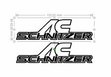 2 STICKERS AC SCHNITZER /FUN/ SPORT /MOTORSPORT 40x150mm