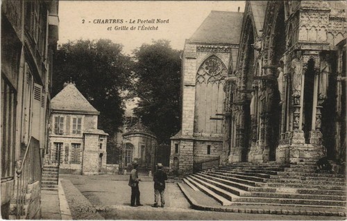 Cpa chartres portail nord - cpa, et