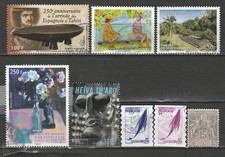 Joli lot de 8 timbres  de Polynésie Française et Nouvelle Calédonie ( lot 1 )