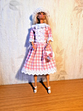 Robe en vichy rose "années