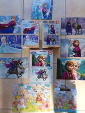 Lot de 6 puzzles Reine des Neiges et un livre