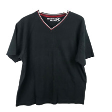 Owk T shirt homme taille XL noir col V reg brand 100% coton tee mans mens