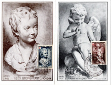 876/7-  FDC 2  CARTES  1er JOUR      CROIX  ROUGE  1951