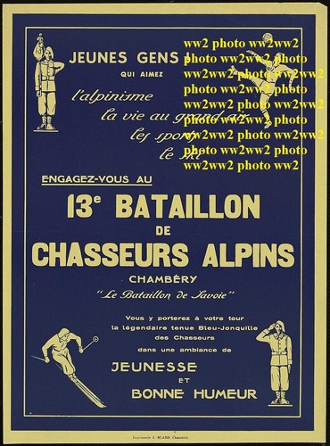 Ww2 photo 13e bca - 13e, chambéry