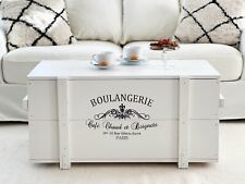 Coffre Table Basse Bois Massif Table de Salon Truhentisch Caisse Vintage Shabby
