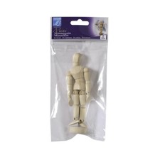 Mini mannequin - Bois - Pour dessin, peinture - 11cm hauteur - Lefranc Bourgeois