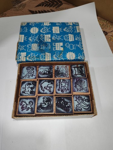 Ancien jeu tampon école - ancien,