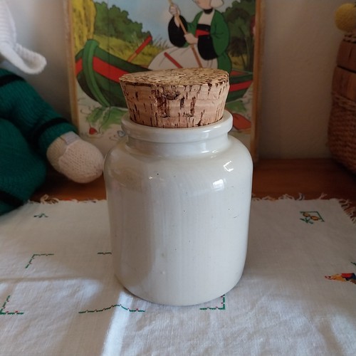 Ancien pot grès émaillé - pot, en