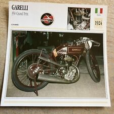 Garelli 350 Grand Prix 1924 carte moto collection Atlas Italie