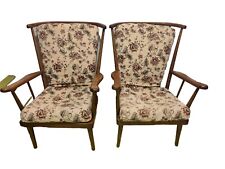 Paire fauteuils Baumann Éventail années 50 Vintage