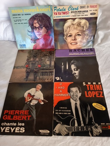 Disques vinyles tours lot - 45,