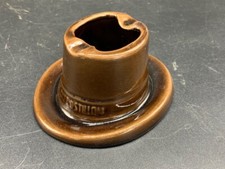 Cendrier céramique VINS DU POSTILLON - brun - VILLENAUXE en CHAMPAGNE pub