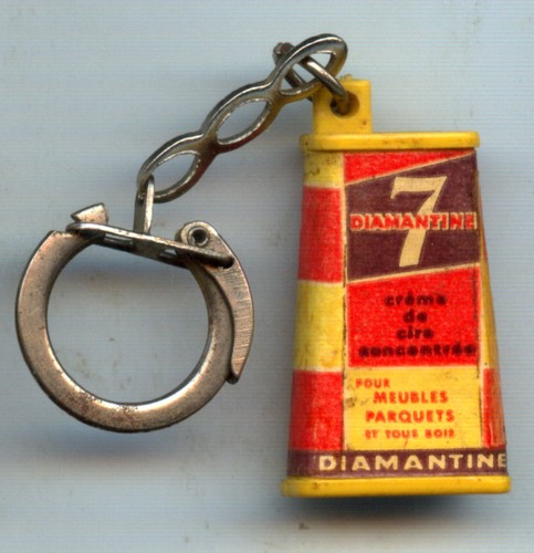 Vintage porte clés crème - vintage, :