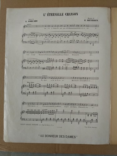 Partition ancienne piano - ancienne,