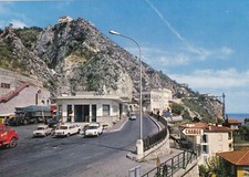 Carte postale postcard 10x15cm MENTON COTE D'AZUR poste frontière douane italie