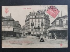 cpa PARIS Rues de l'ATLAS et REBEVAL Prise Bd de la VILLETTE Enseigne SIMON LEVY