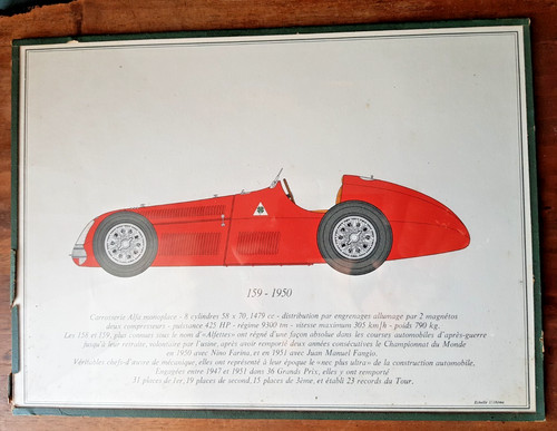Ancienne gravure voiture - ancienne,