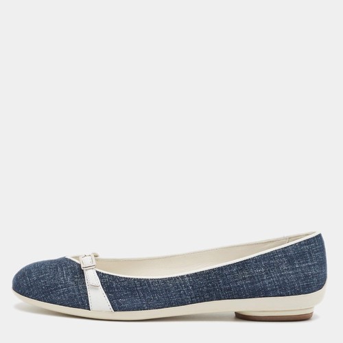 Ballerines bleues denim et - ballerines, en