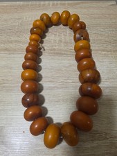 AMBRE BAKELITE VINTAGE COLLIER