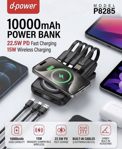 10000mah magnetic power bank - 10000mah,