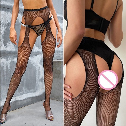 Bas legging résille - , noir