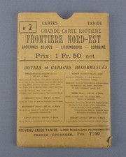 Carte routière TARIDE Ardennes Belges, Luxembourg, Lorraine N°2 Début XX ème.