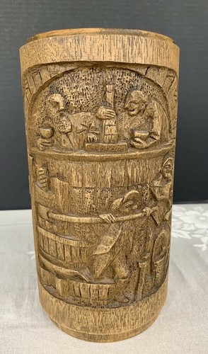 Vintage carved wine country - carved,