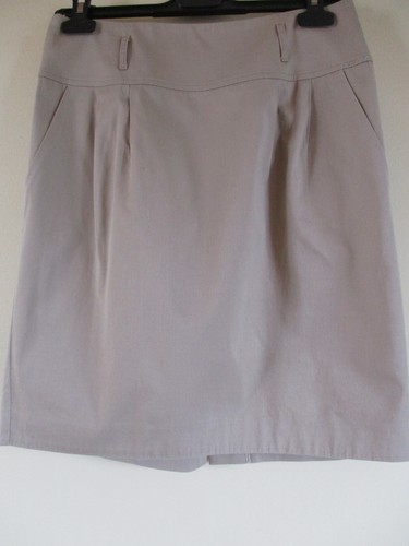 Jupe caroll coton beige - ,