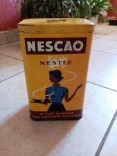 Ancienne boîte cacao Nescao, Nestlé, en fer, en bon état