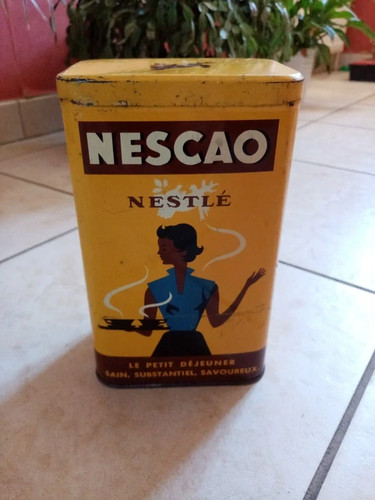 Ancienne boîte cacao nescao - cacao,