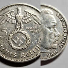 Allemagne Nazi 5 Reichs Mark 1936-1939 KM#93 Argent Choisissez Annee / Atelier
