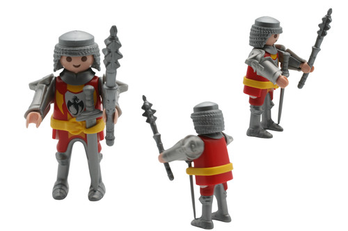 Playmobil rare chevalier - playmobil, rouge