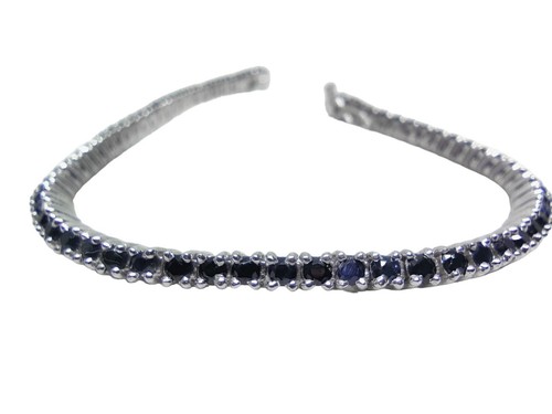 Bracelet saphir bleu 925 - bleu,