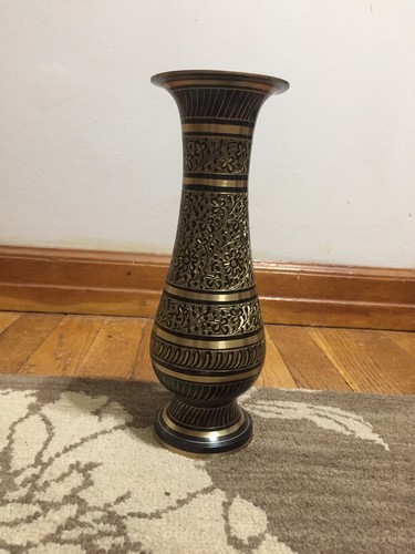 Etched vase and candle - vase,