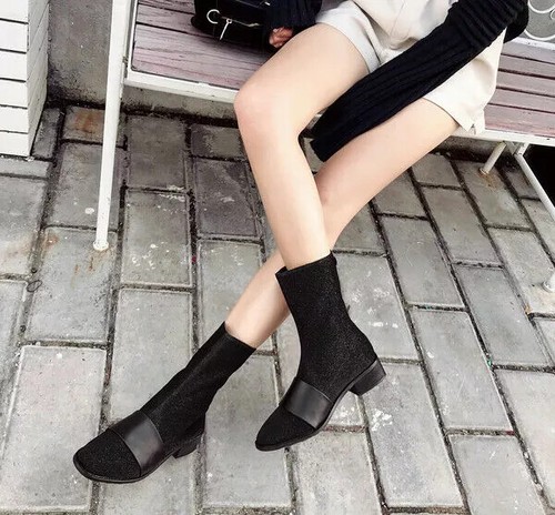 Bottes bikers noir - bottes,