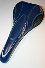 SELLE DE VELO ITALIA GENUINE GEL FLITE TITANIUM BLEUE OLD BICYCLE SADDLE 2000