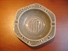 Beau cendrier "Loto" gris en
