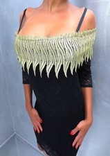 Robe en dentelle stretch noire